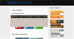 Desktop Screenshot of flash-menu-templates.com
