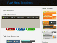 Tablet Screenshot of flash-menu-templates.com
